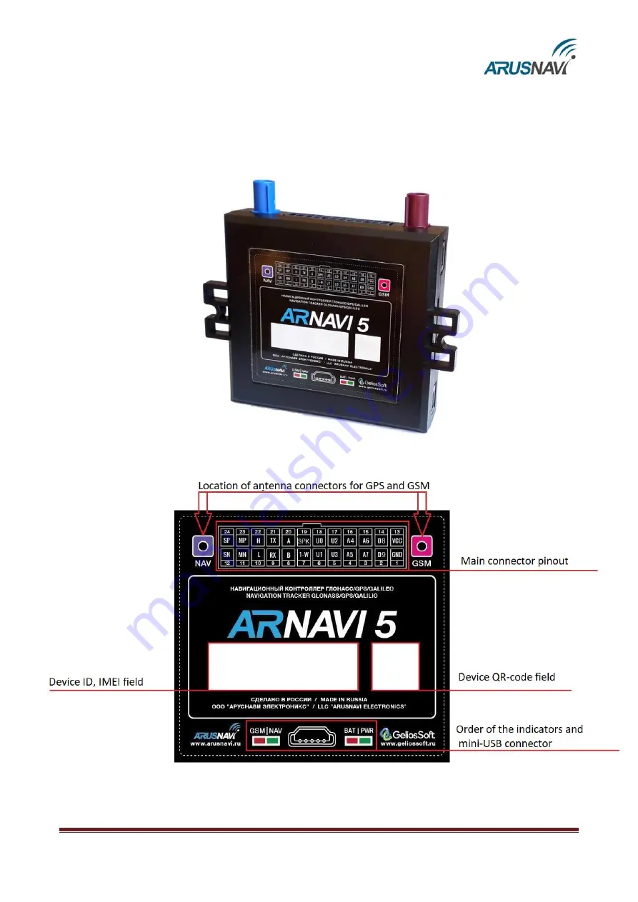 ARUSNAVI ELECTRONICS ARNAVI 5 Скачать руководство пользователя страница 5