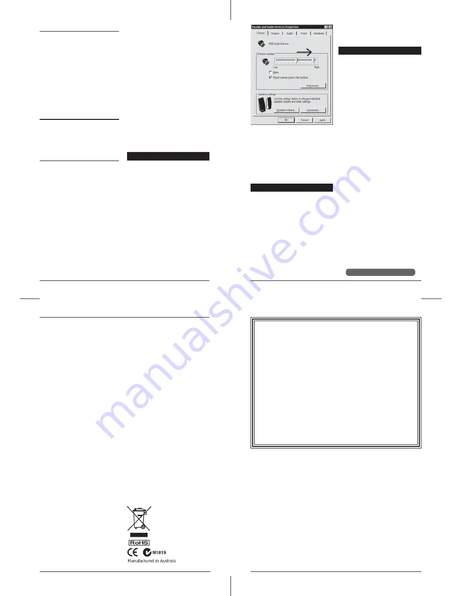 ARX Audibox USB-I/O Owner'S Manual Download Page 1