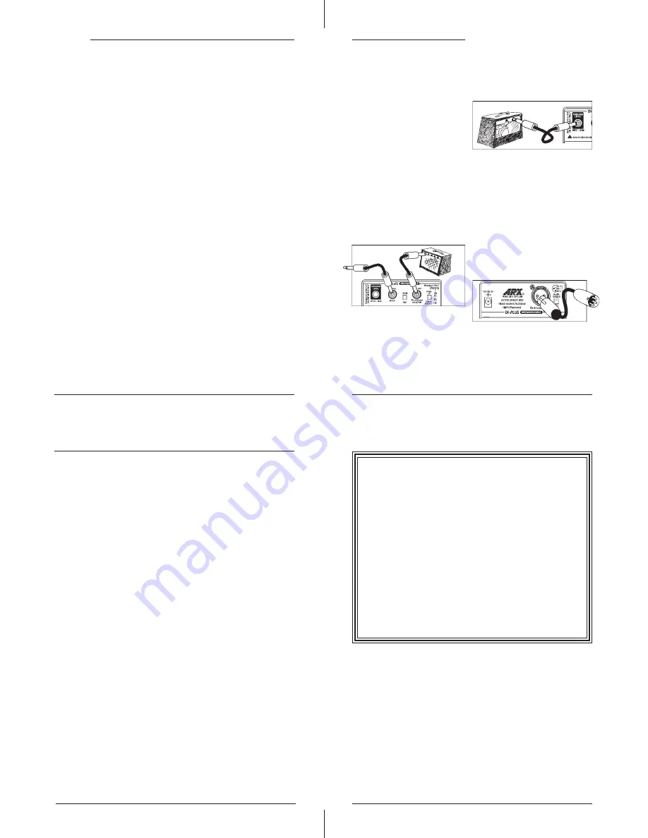 ARX DI-PLUS-RC Owner'S Manual Download Page 1