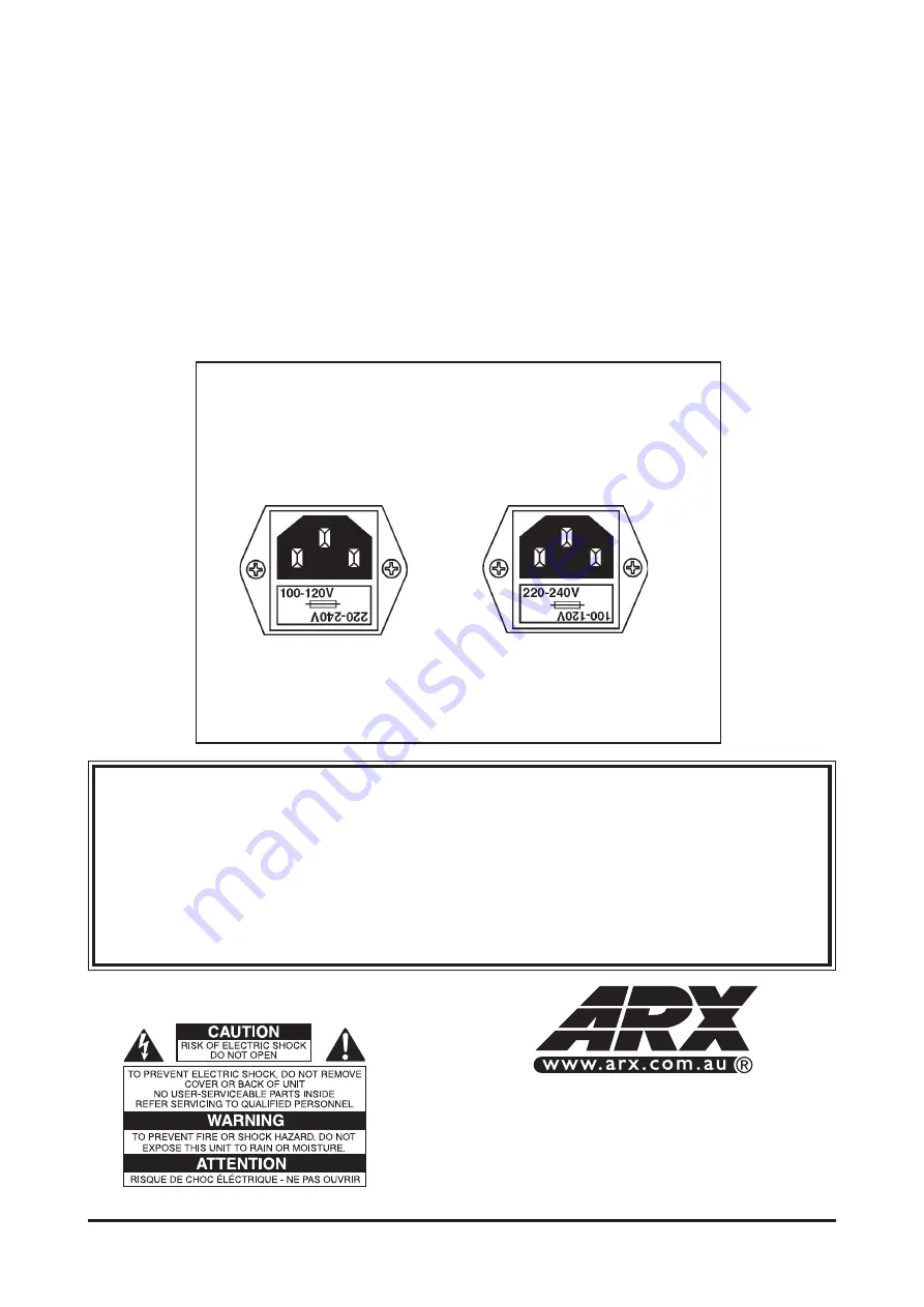 ARX Early ISC Control Unit/Speaker Processor Information Sheet Download Page 1