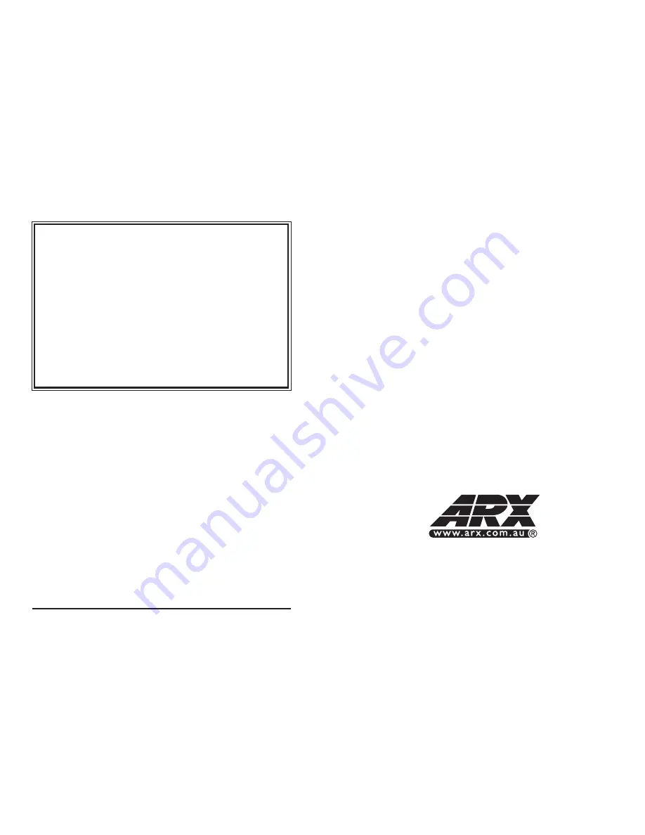 ARX MaxiSPLIT Owner'S Manual Download Page 1