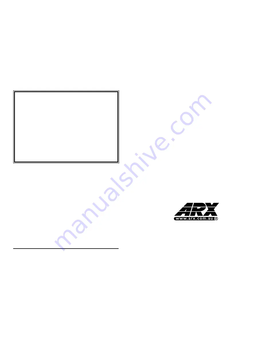 ARX Multi Q Owner'S Manual Download Page 1