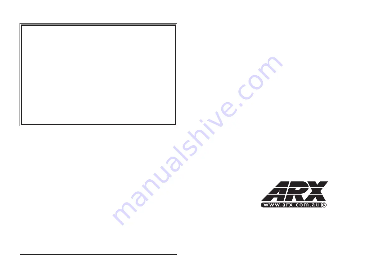 ARX SIXGATE Owner'S Manual Download Page 1