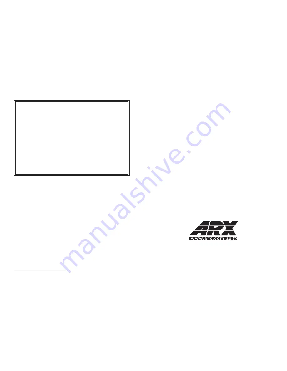 ARX Uni MIX Owner'S Manual Download Page 1