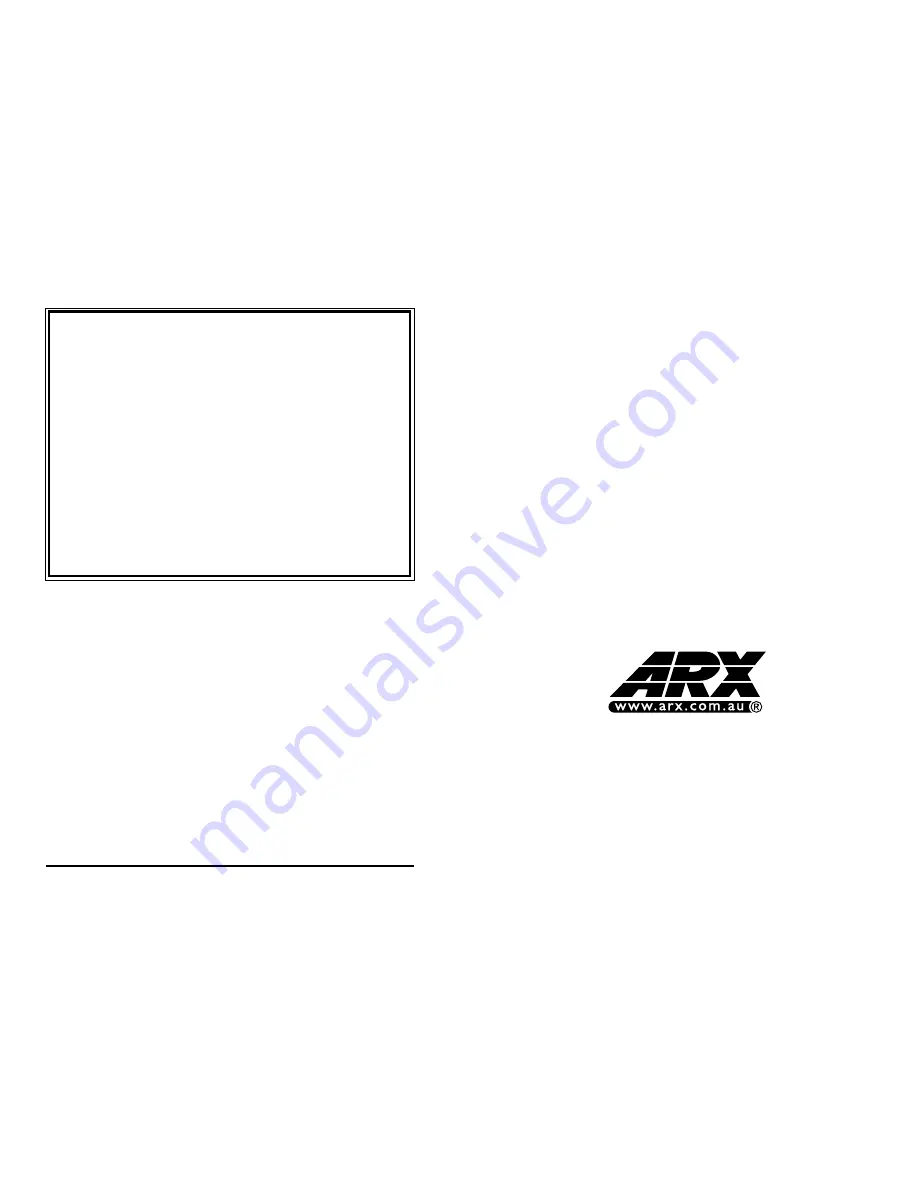 ARX ZA 5.1 Owner'S Manual Download Page 1