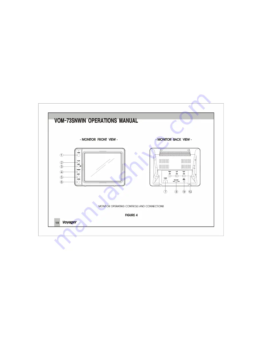 ASA Electronics Voyager VOM-73SNWIN Operation Manual Download Page 11