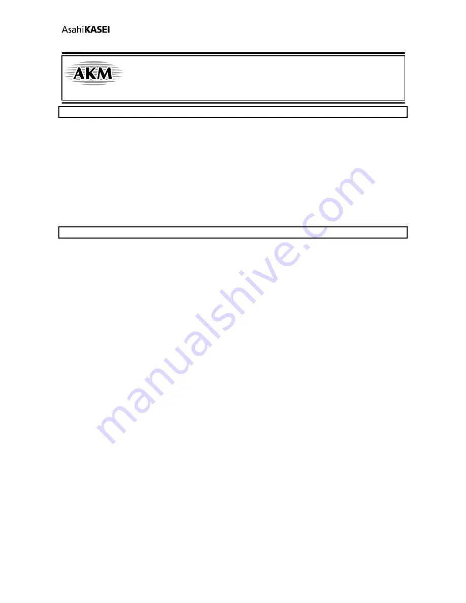 Asahi KASEI AK4458 General Description Manual Download Page 1