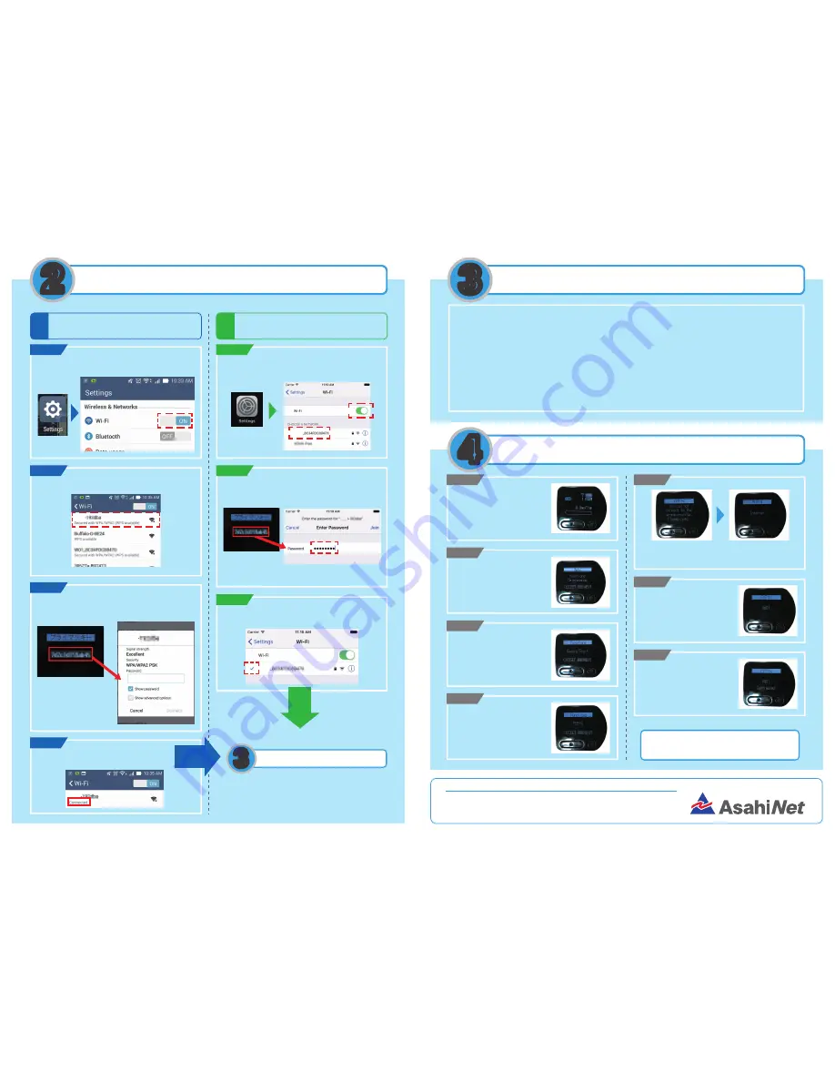 Asahi Net Speed Wi-Fi NEXT WX02 Setup Manual Download Page 2