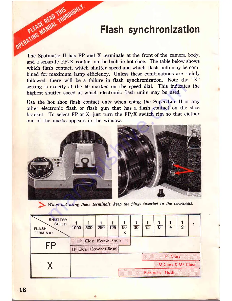 ASAHI Spotmatic II Operating Manual Download Page 21