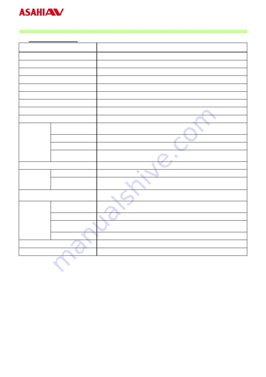 AsahiAV H-A077-E-00 User Manual Download Page 9