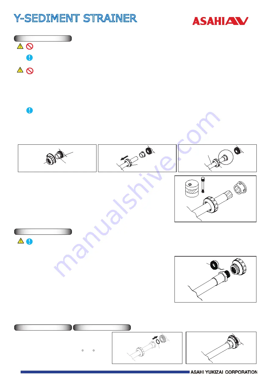 AsahiAV Y-SEDIMENT STRAINER User Manual Download Page 3