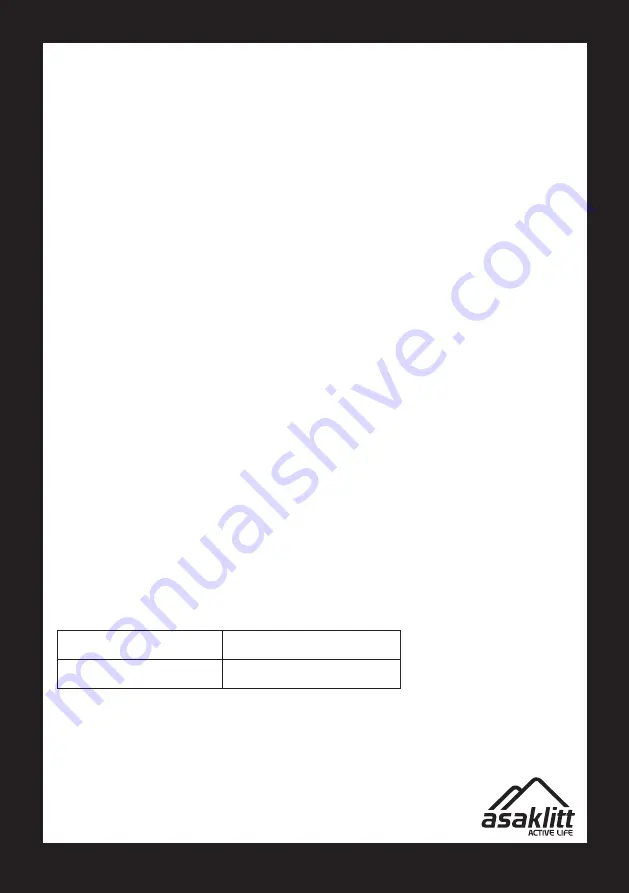 Asaklitt TF12219 Quick Start Manual Download Page 1