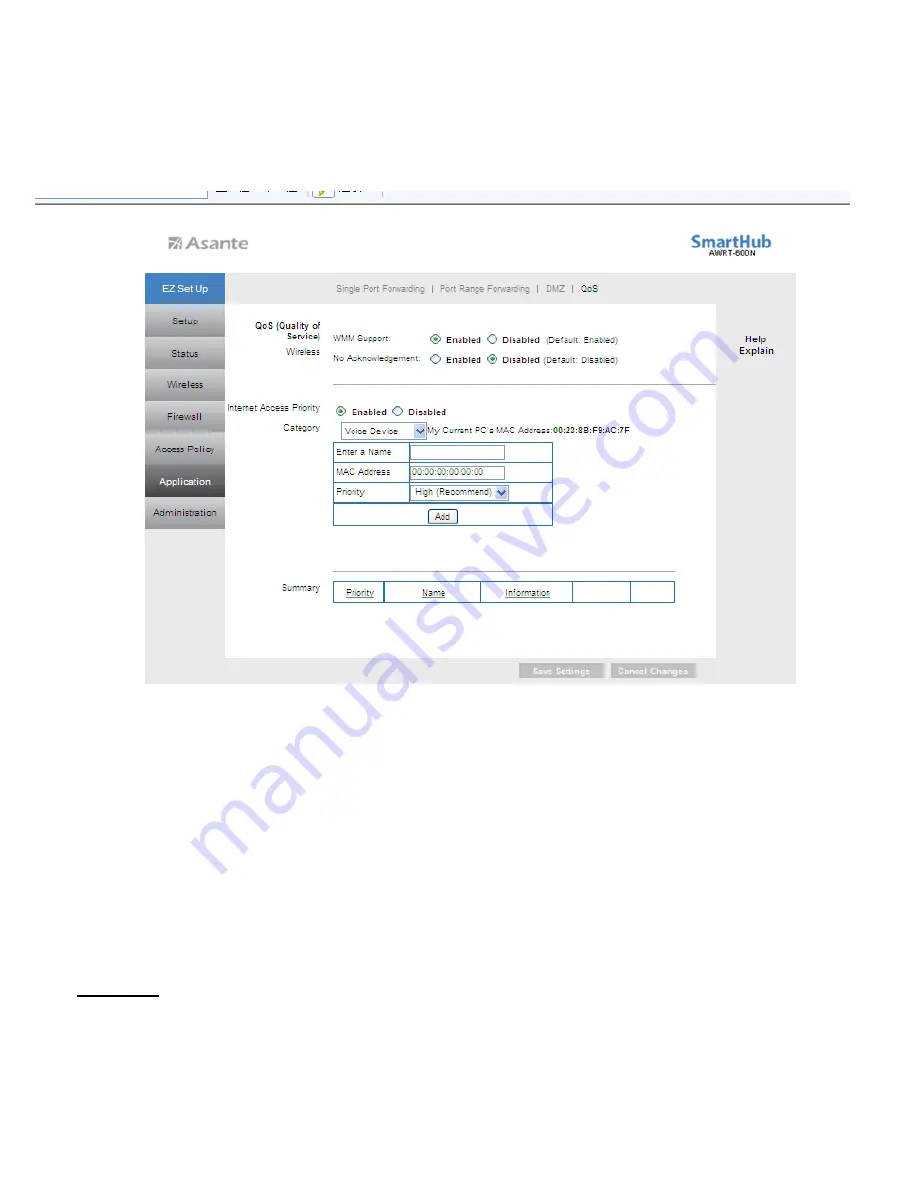 Asante AWRT-600N User Manual Download Page 48