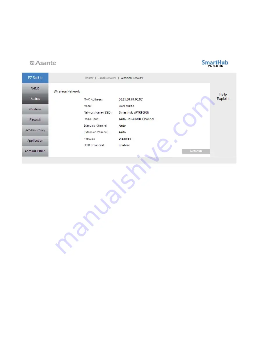 Asante AWRT-600N User Manual Download Page 56