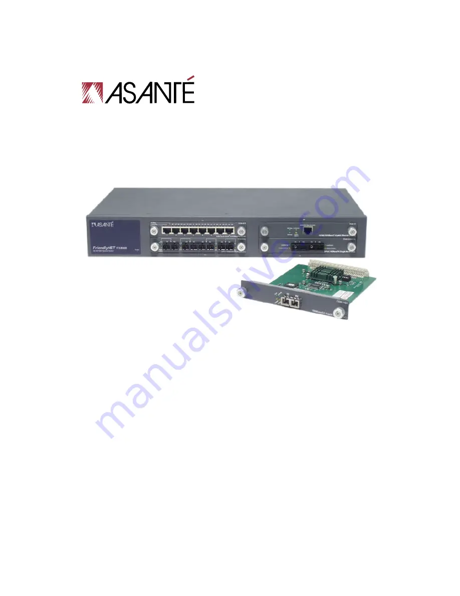 Asante FriendlyNET FX4000 Скачать руководство пользователя страница 1