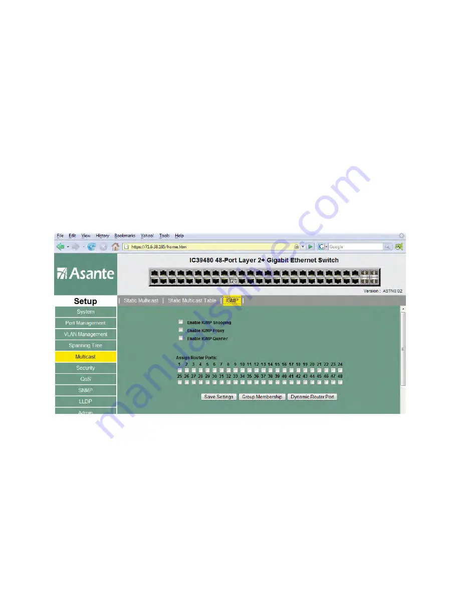 Asante IntraCore 39240 User Manual Download Page 79