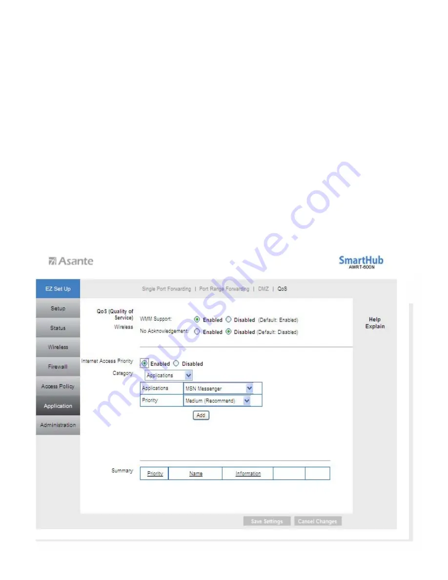 Asante SmartHub AWRT-550N Скачать руководство пользователя страница 42