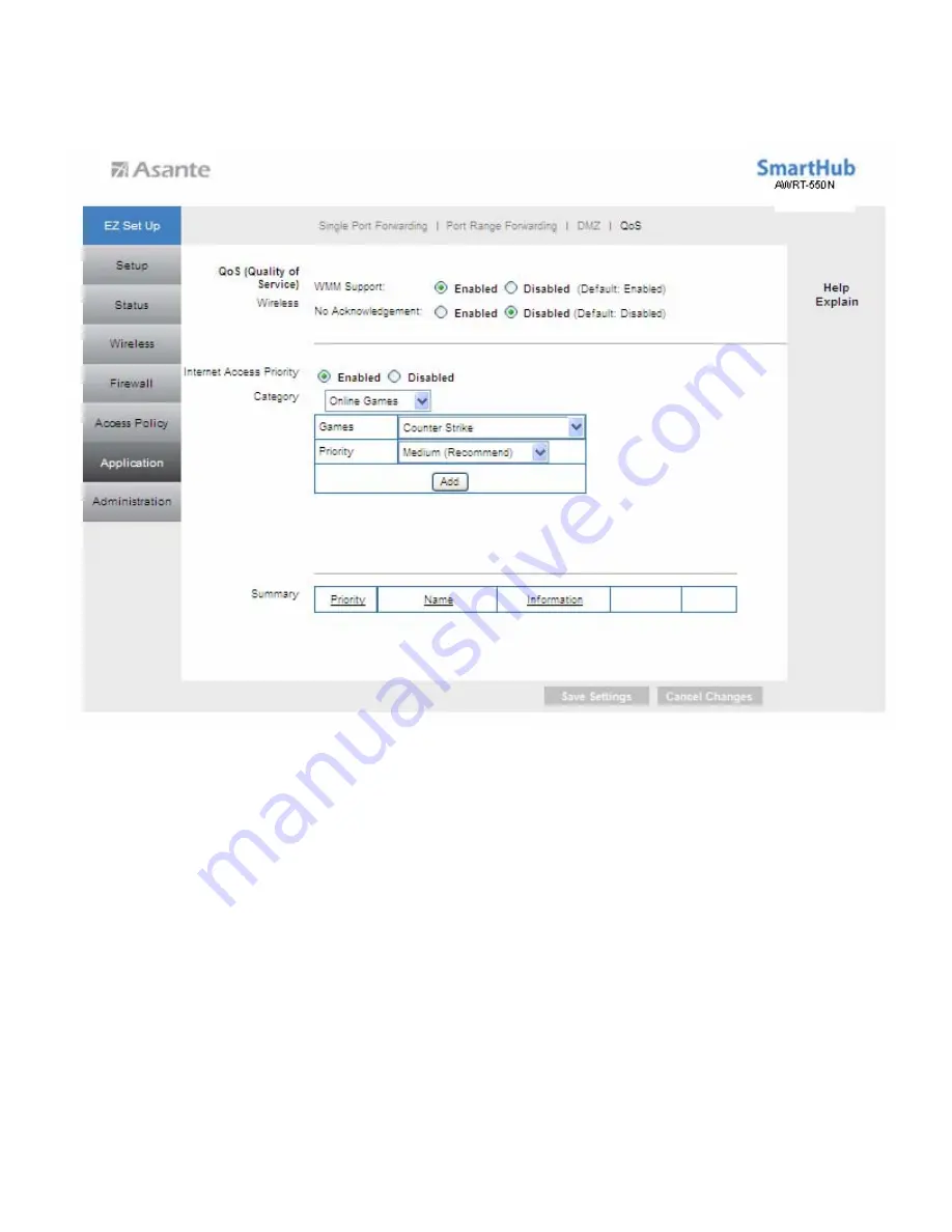 Asante SmartHub AWRT-550N User Manual Download Page 47