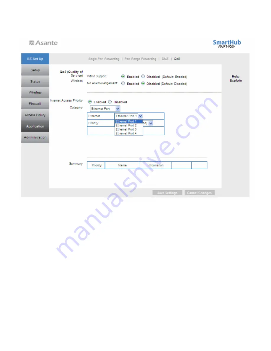 Asante SmartHub AWRT-550N User Manual Download Page 48