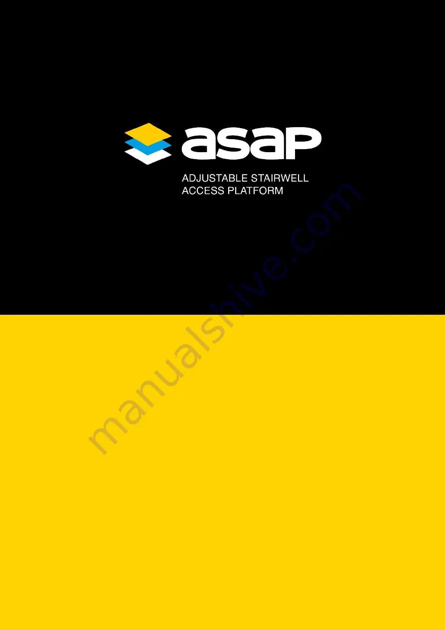 Asap Adjustable Stairwell Access Platform Installation Manual Download Page 1