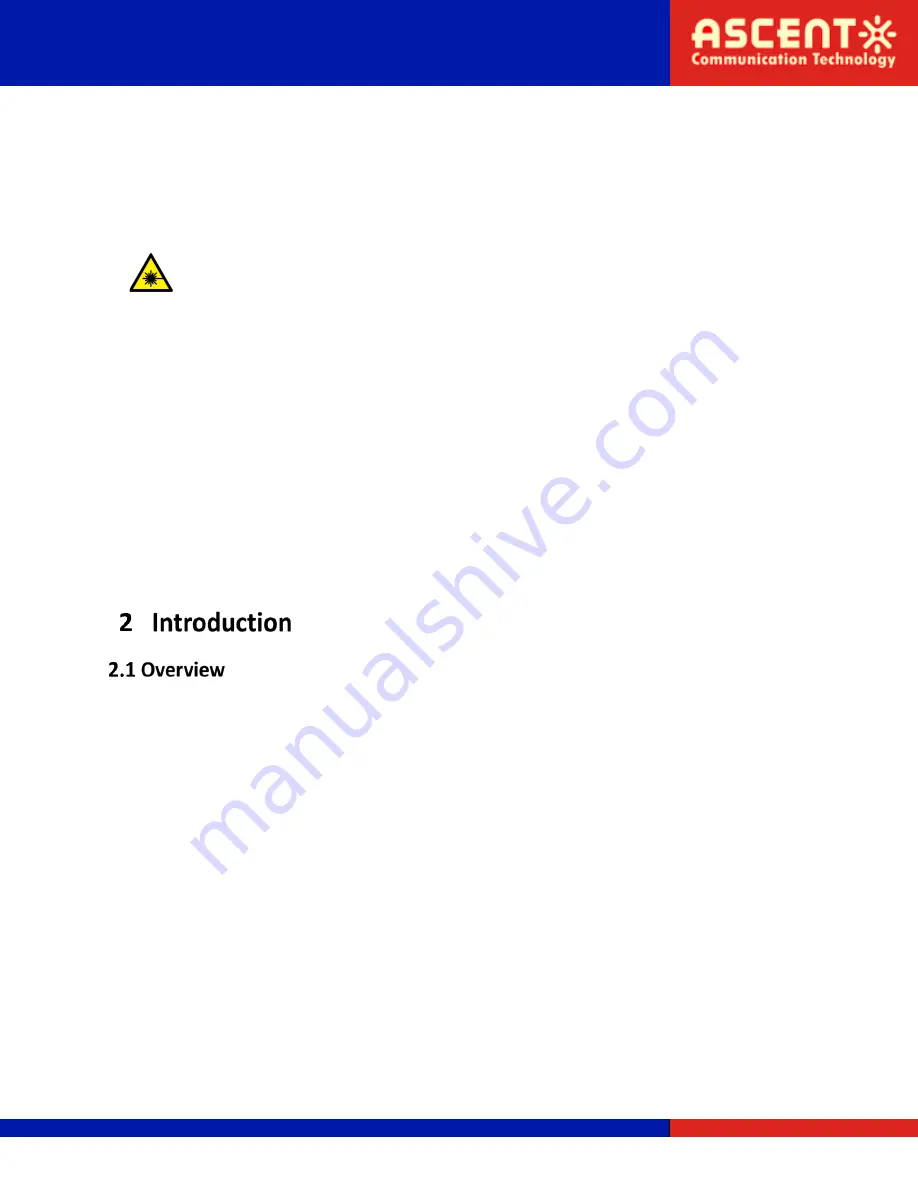 Ascent Communication Technology AT-5226-DMOD-00-06-M-SC-AC Quick Reference Manual Download Page 6