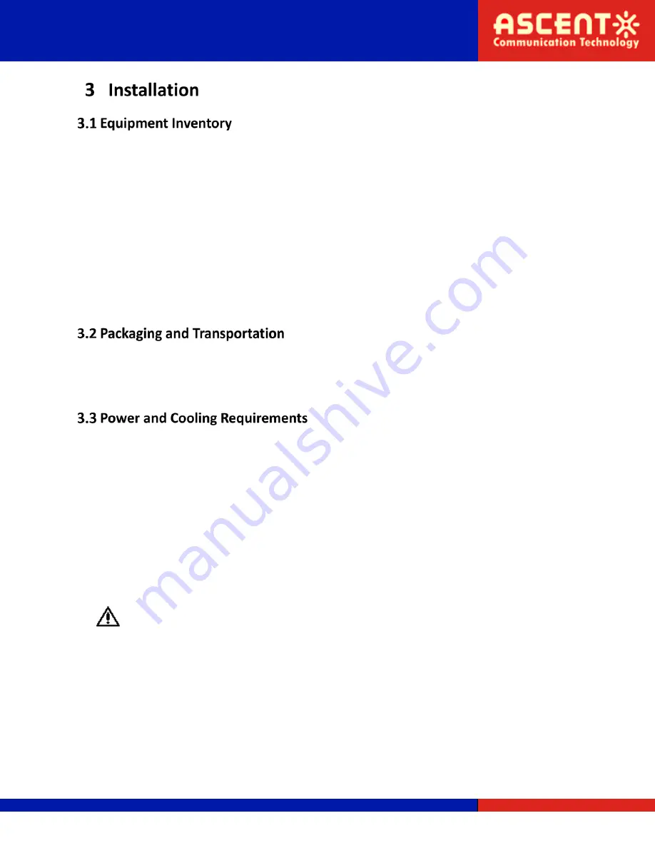 Ascent Communication Technology AT-5226-DMOD-00-06-M-SC-AC Quick Reference Manual Download Page 10