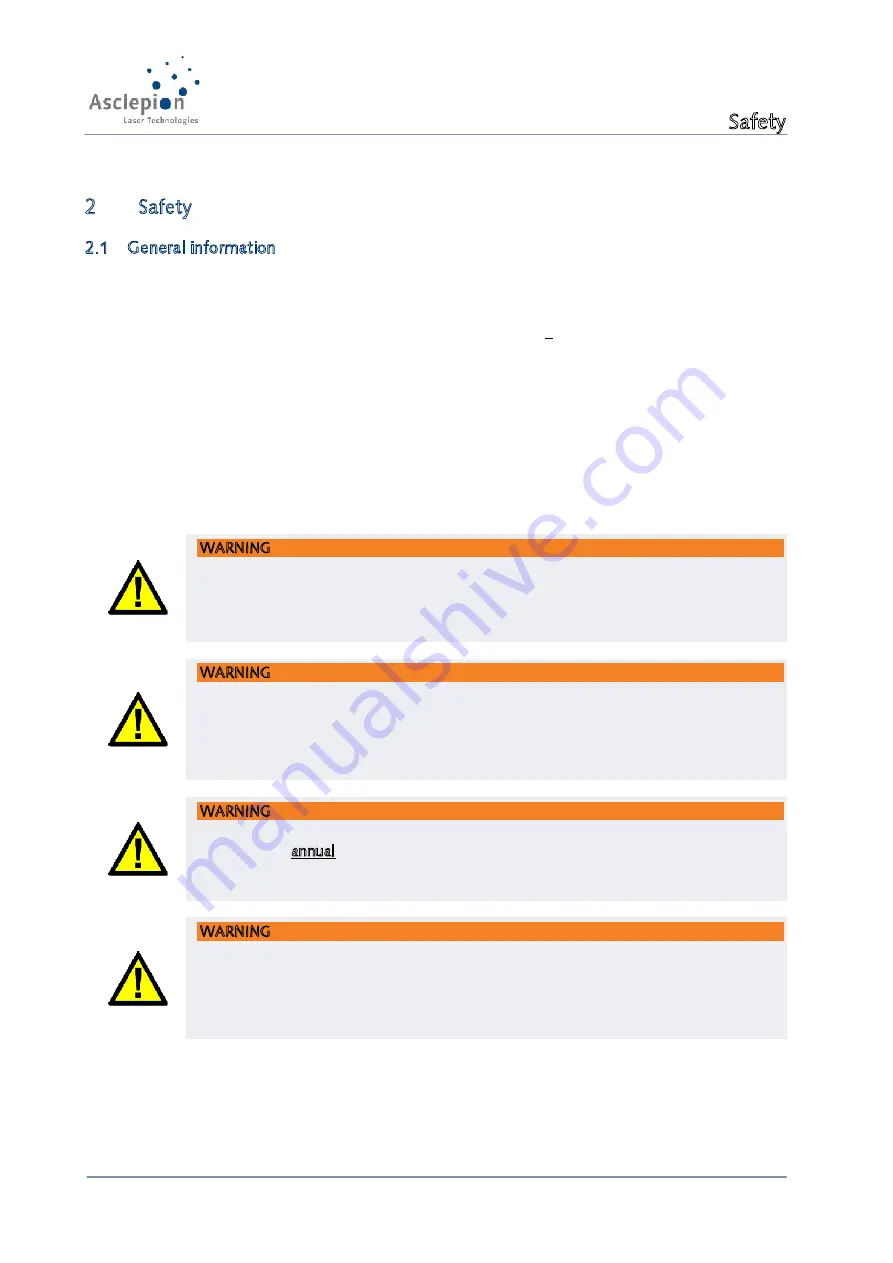 Asclepion MeDioStar User Manual Download Page 14