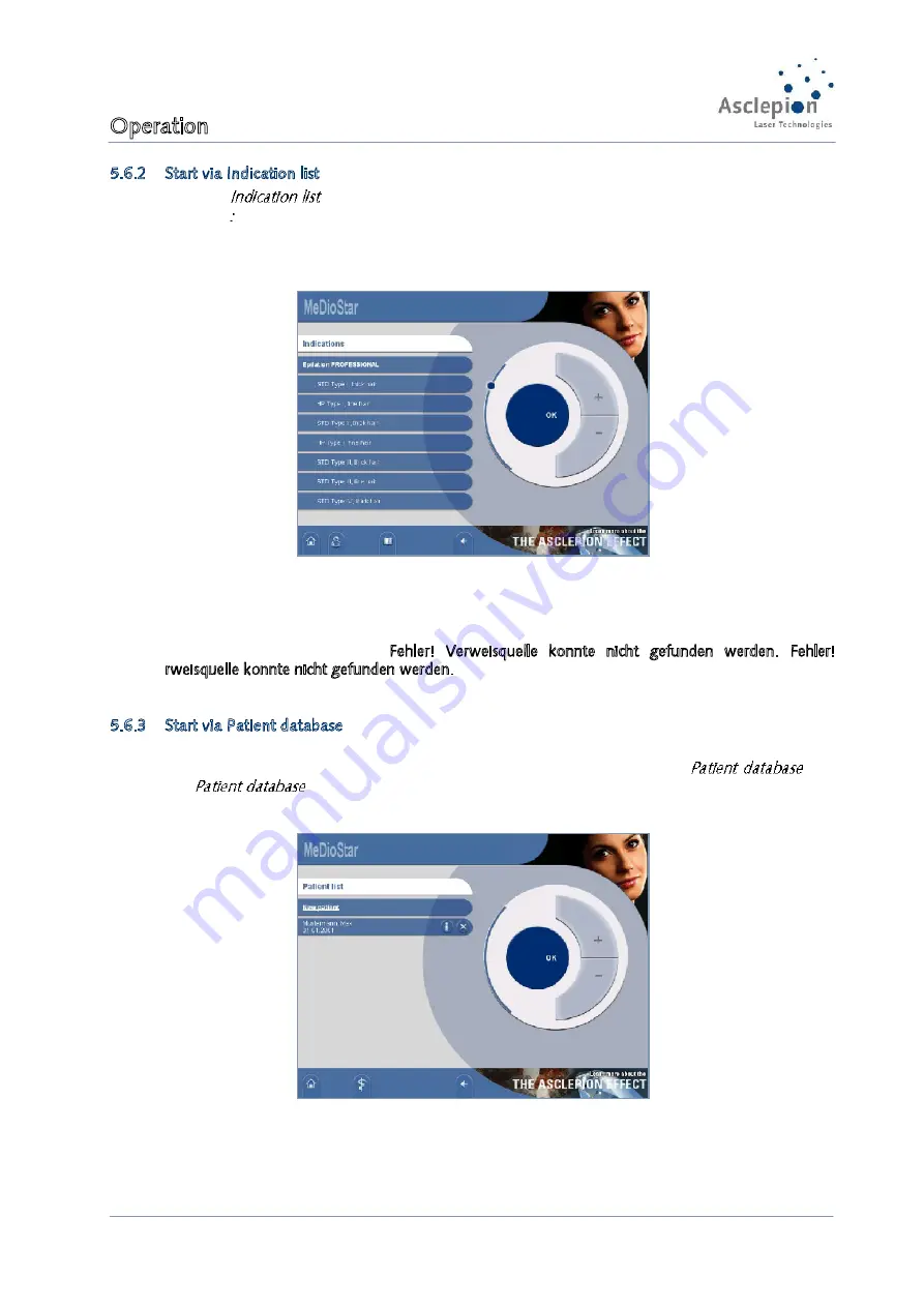 Asclepion MeDioStar User Manual Download Page 45