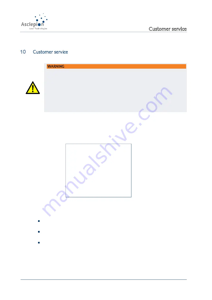 Asclepion MeDioStar User Manual Download Page 84