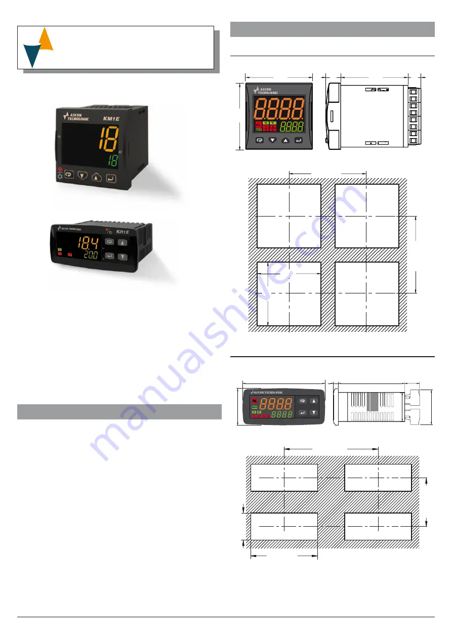 Ascon tecnologic K 1E Series Engineering Manual Download Page 1