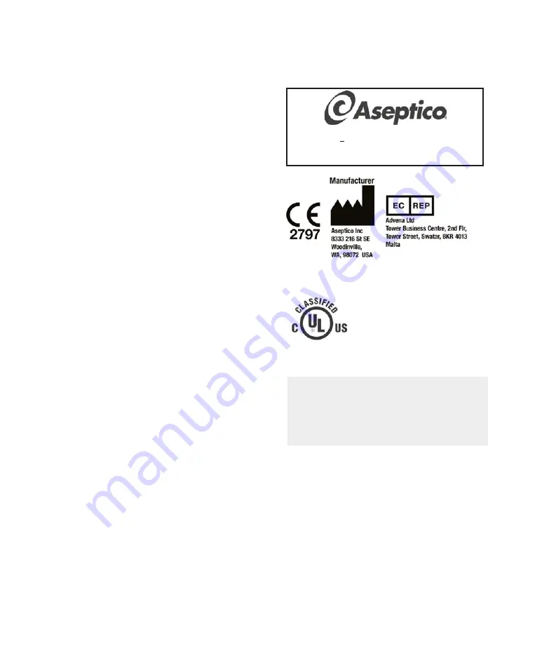 Aseptico AEU-27A Operation And Maintenance Instruction Manual Download Page 2