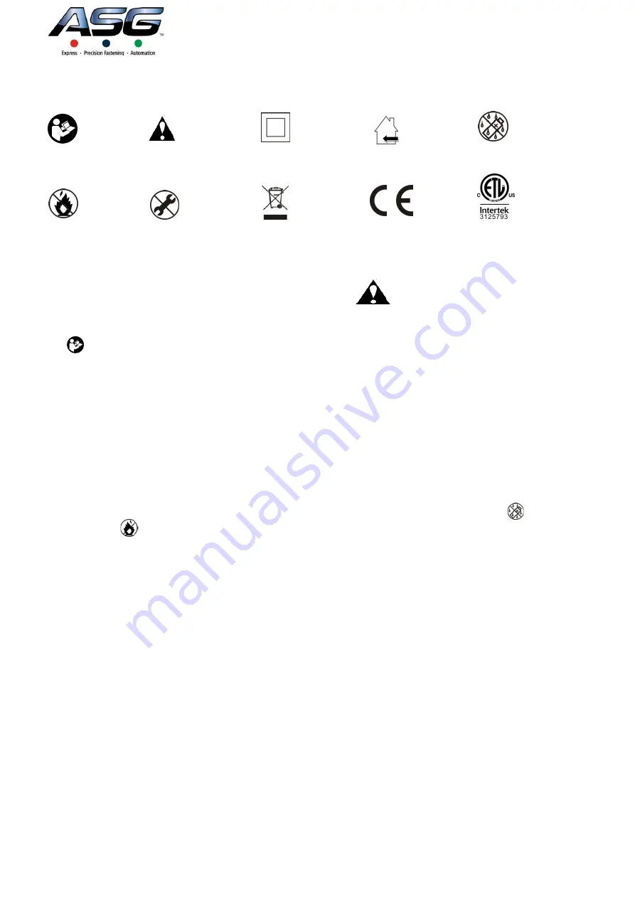 ASG BC-1020 Operation And Maintenance Manual Download Page 2