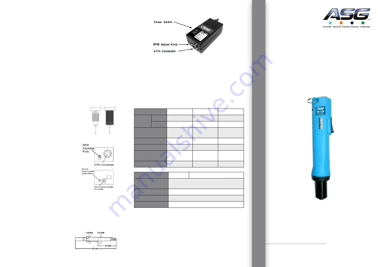 ASG BTL-02B-ESD Instruction Manual Download Page 1