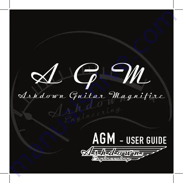 Ashdown AGM Series User Manual Download Page 1