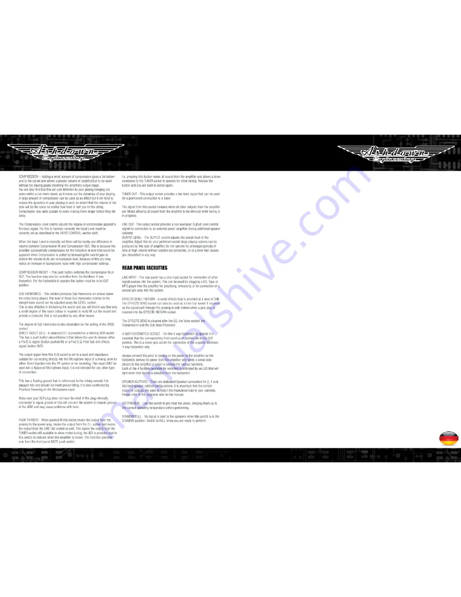 Ashdown BTA 400 User Manual Download Page 10