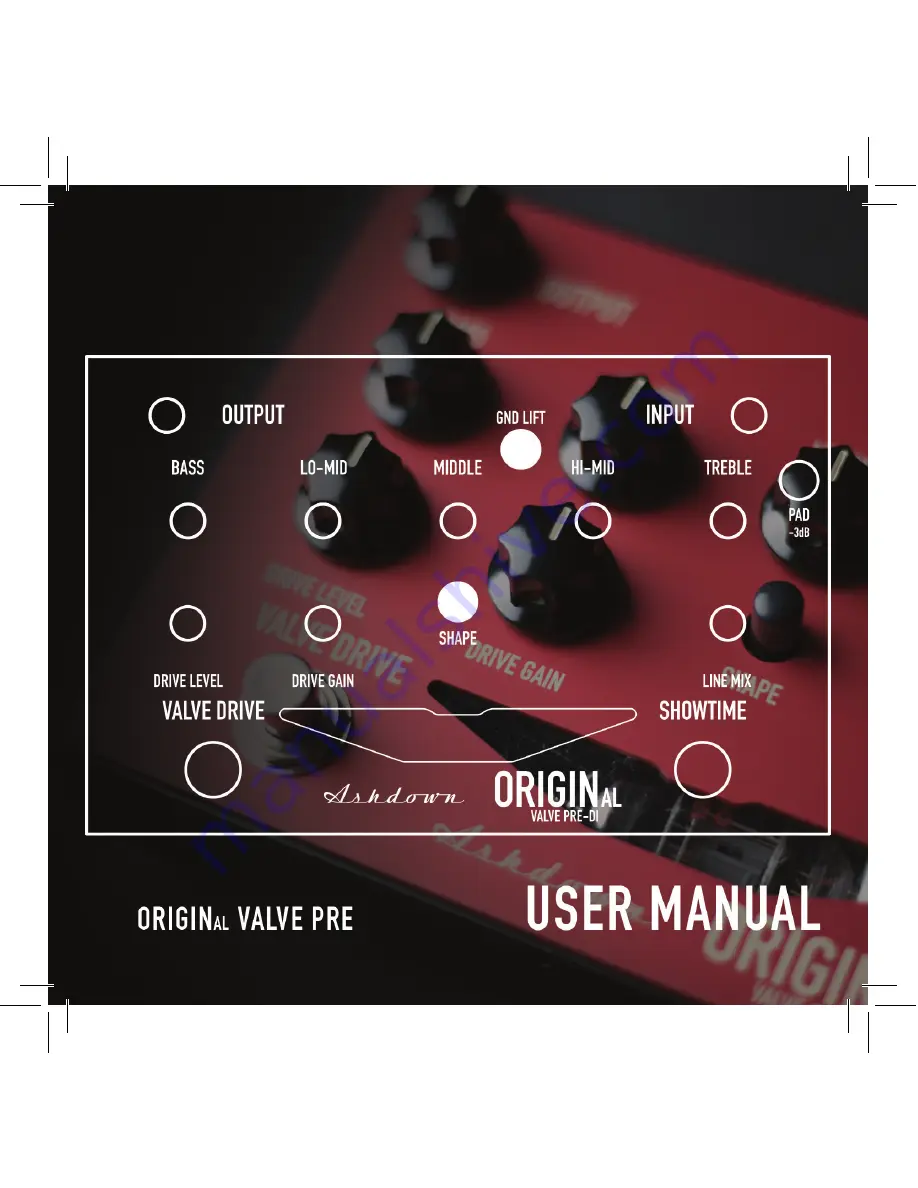 Ashdown OriginAL Valve Pre-DI User Manual Download Page 1