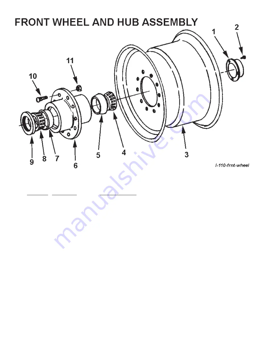 Ashland Earthmovers I-110XL2 Parts Manual Download Page 11