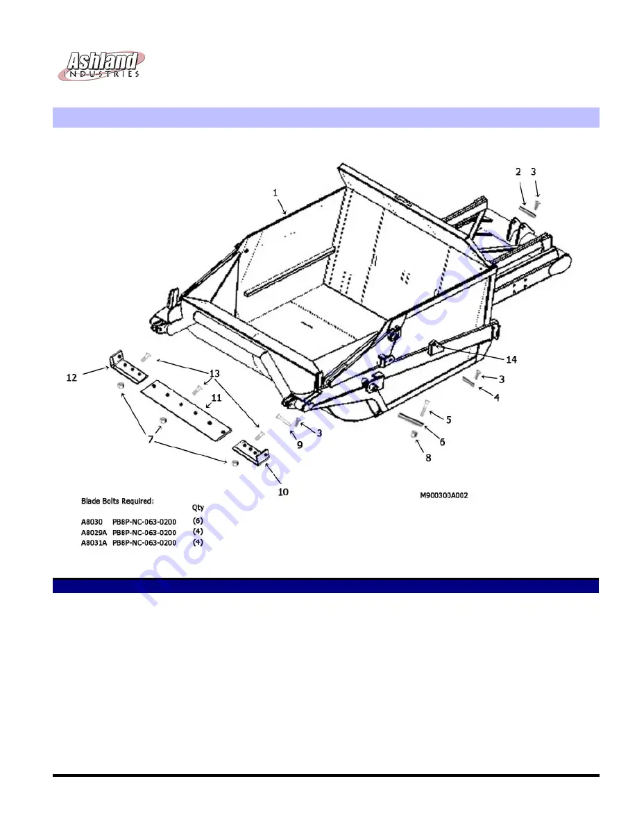 Ashland Earthmovers I-950 Parts Manual Download Page 8