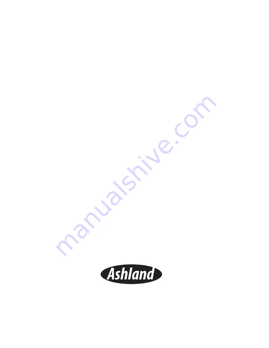 Ashland AGP200 Series Operation, Performance, Specifications And Parts Manual Download Page 48