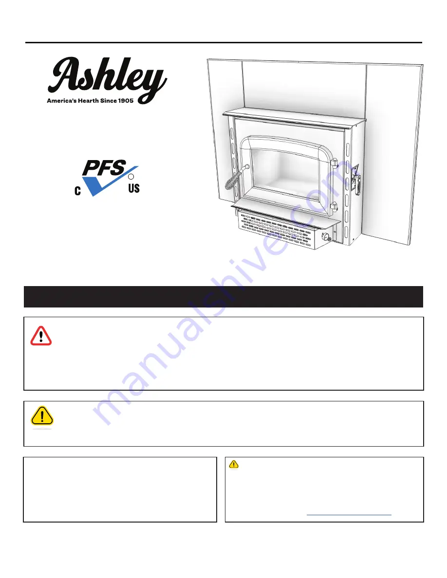 Ashley AW1820E Owner’S Instruction And Operation Manual Download Page 1