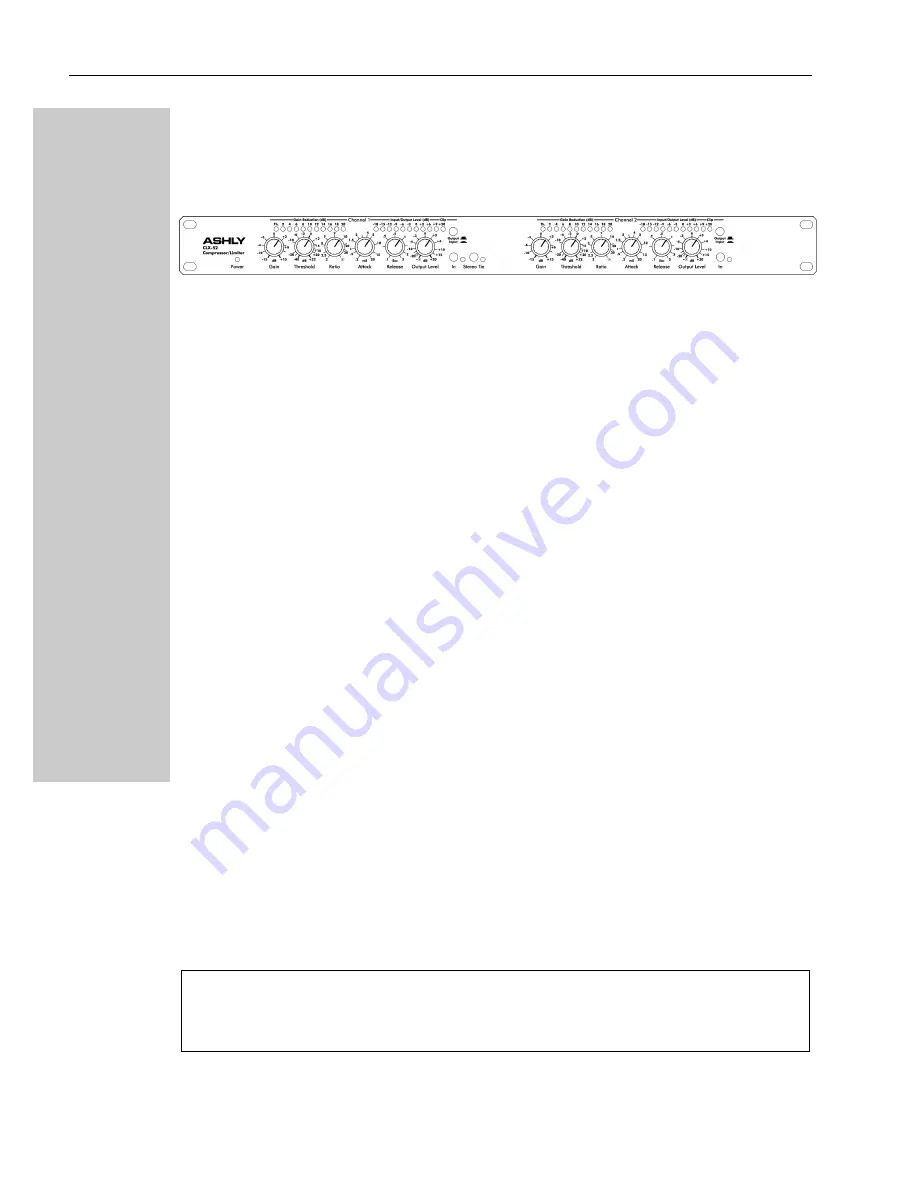 Ashly CLX-52 Operating Manual Download Page 6