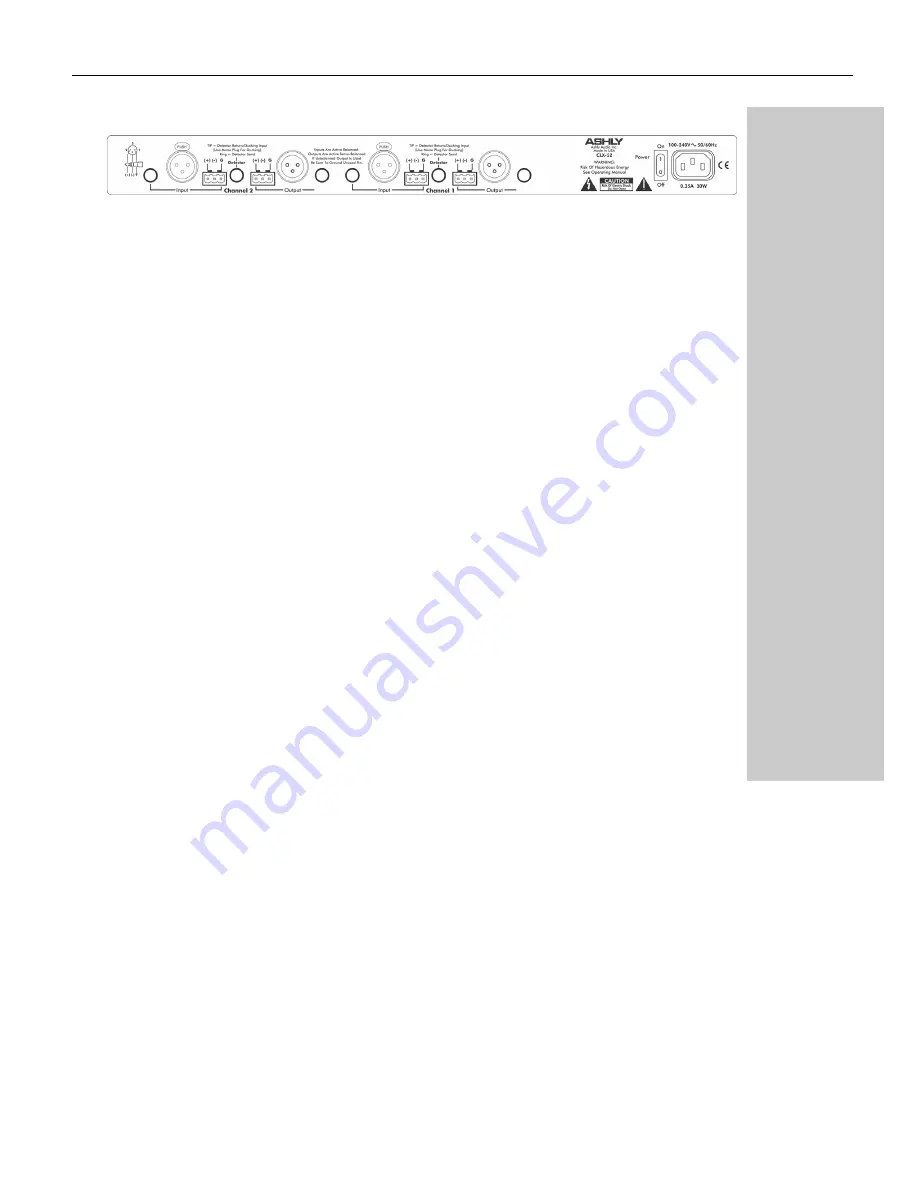 Ashly CLX-52 Operating Manual Download Page 7