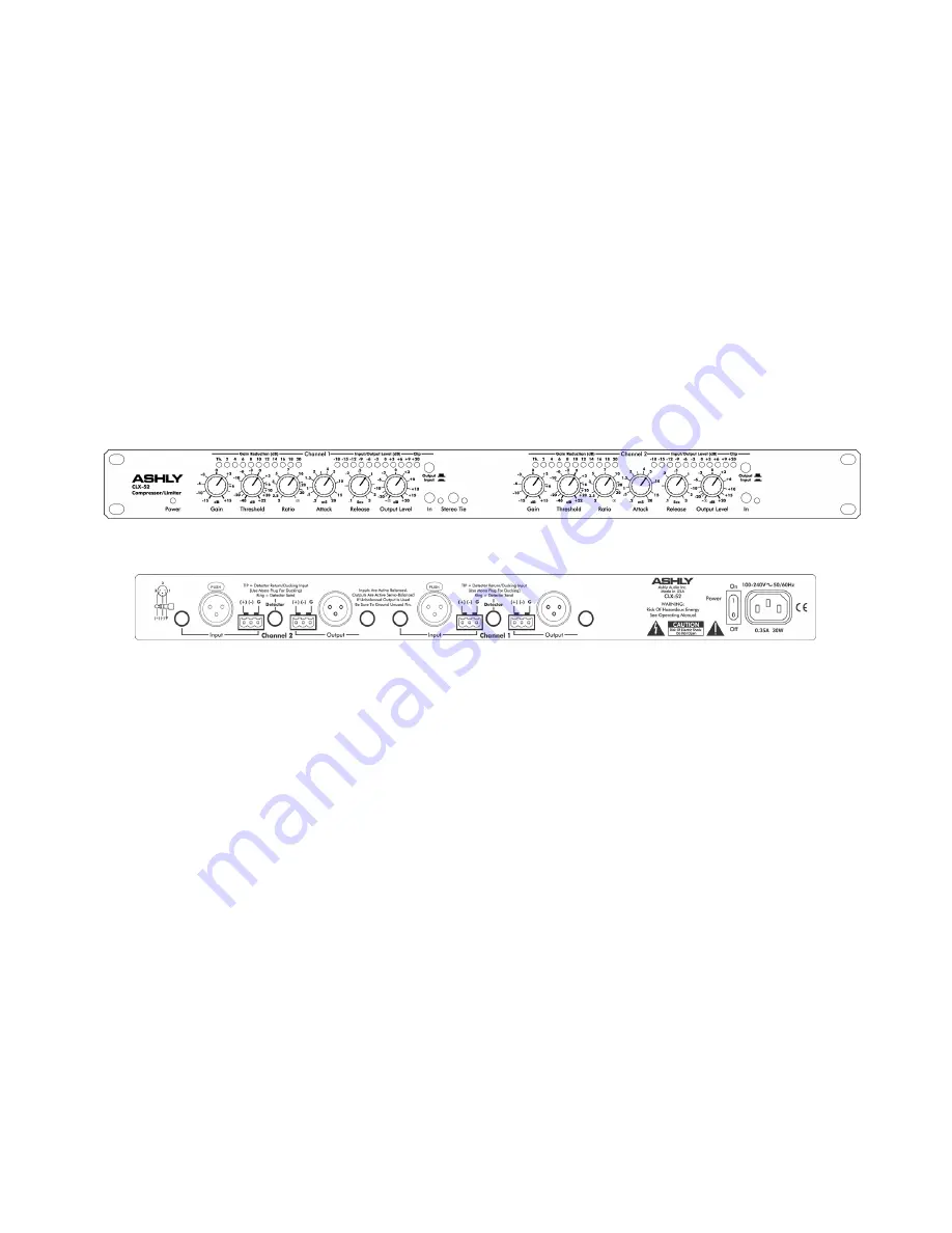 Ashly CLX-52 Operating Manual Download Page 12