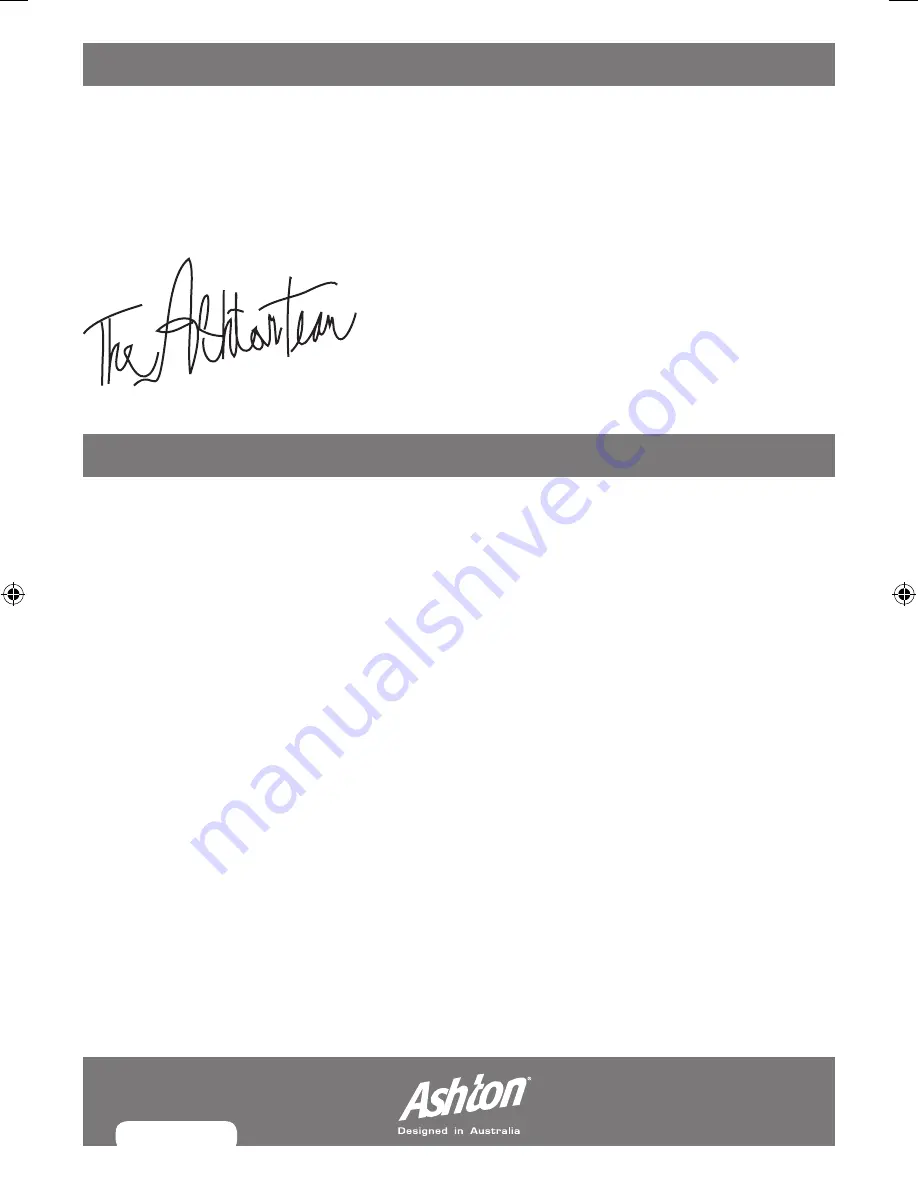 Ashton SOUND HQ120 User Manual Download Page 4