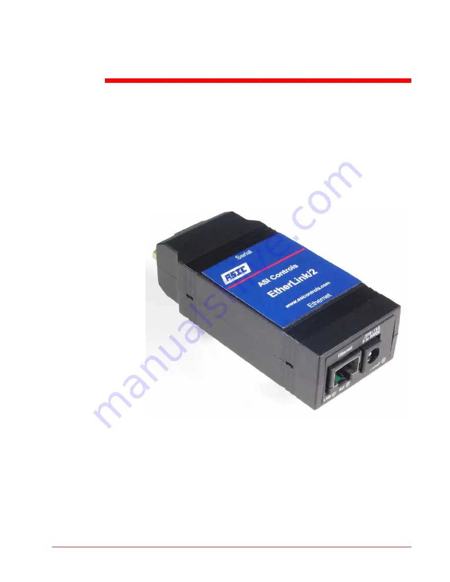 ASI Controls EtherLink/2 Скачать руководство пользователя страница 1