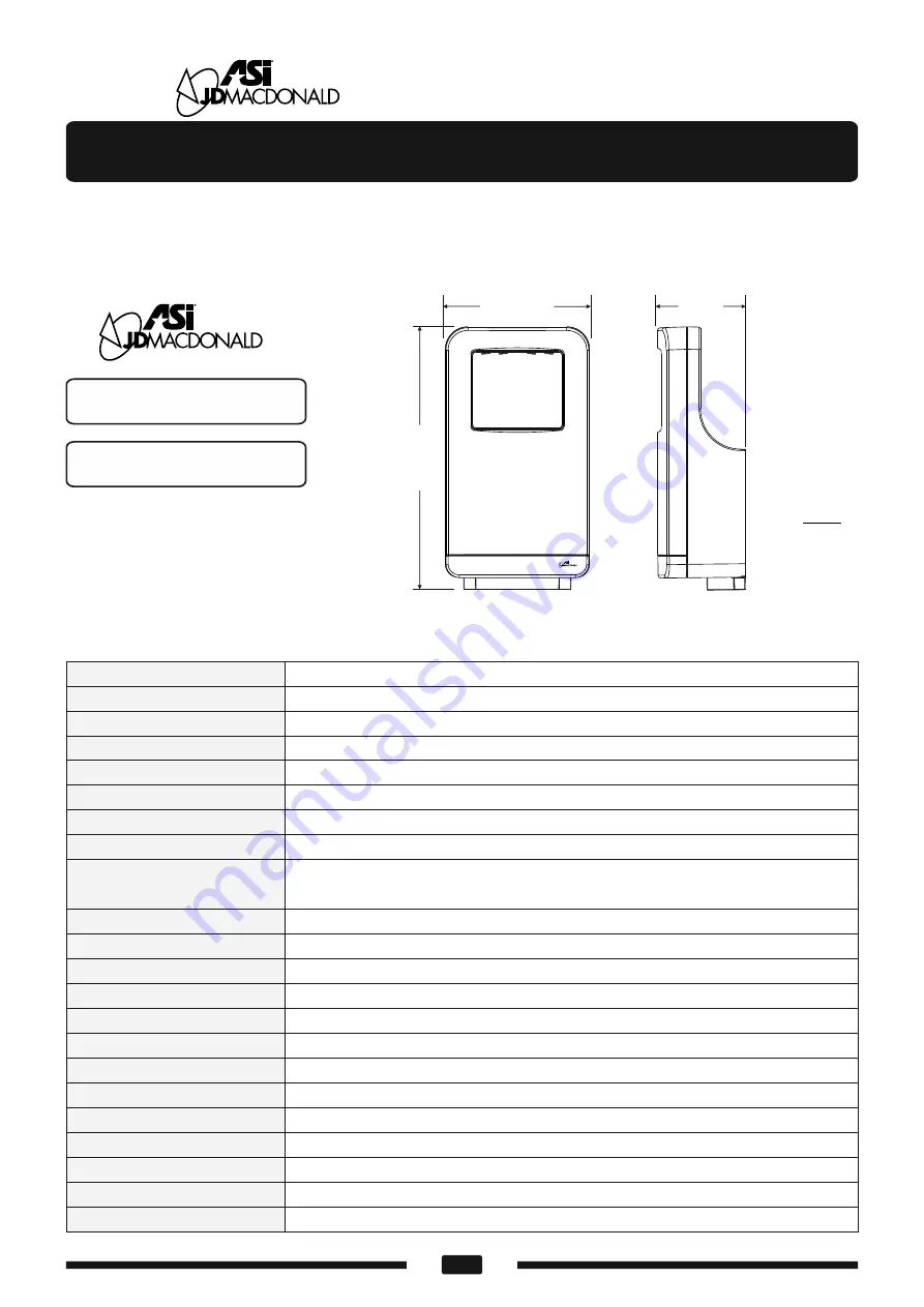 ASI JD MACDONALD 10-20200-2 Скачать руководство пользователя страница 1