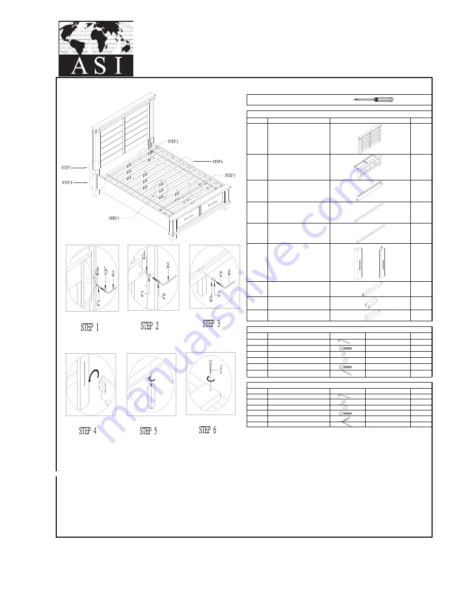 ASI 2650-21H/21USF/27R Assembly Instructions Download Page 1