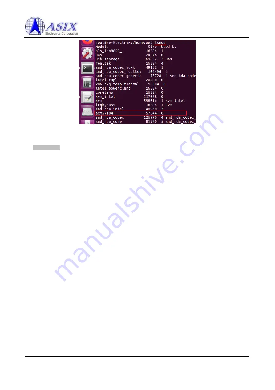 ASIX AXM57104 User Manual Download Page 16