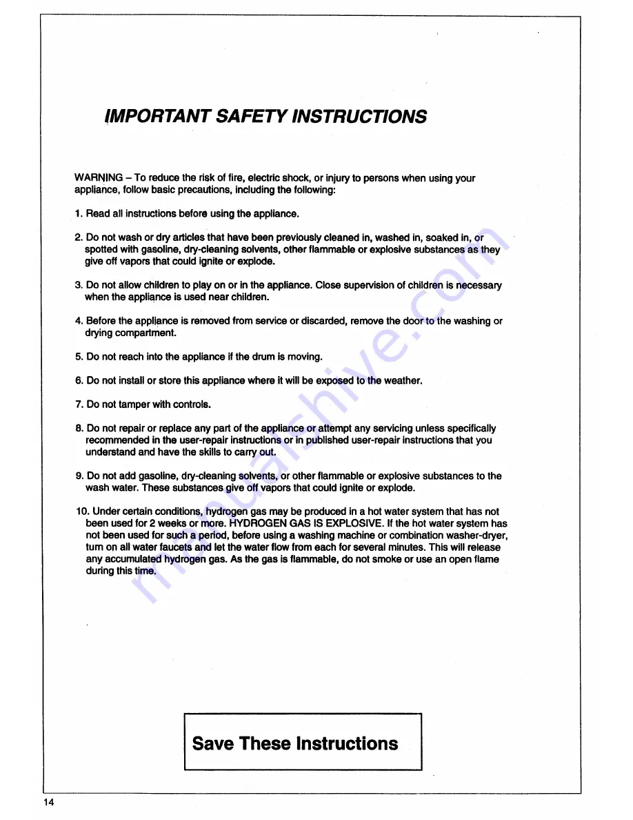 Asko 13605 - Quick Start Manual Download Page 14