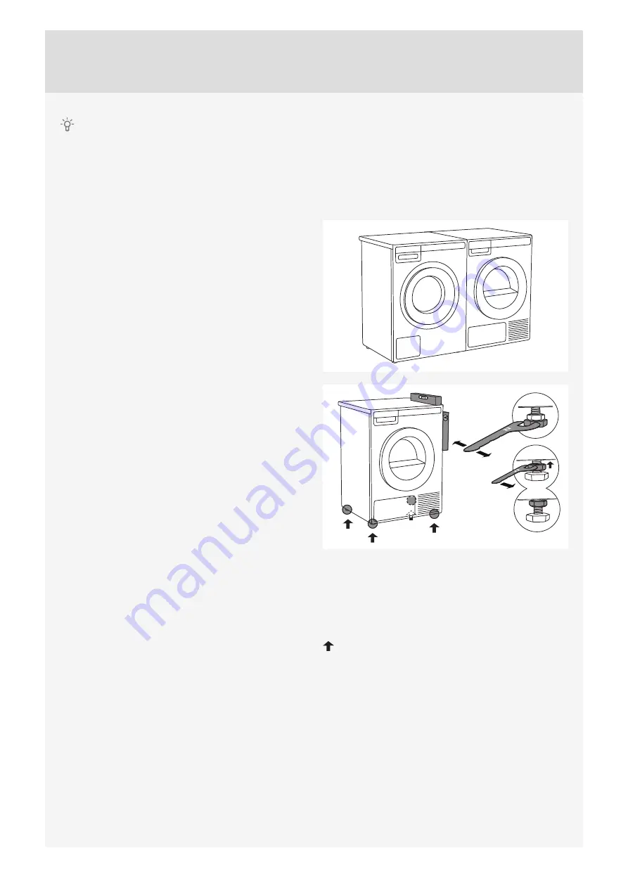 Asko DOMESTIC TD85 Installation Instructions Manual Download Page 3